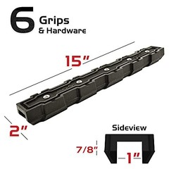 Ramp Grips 13204, Snowmobile Ramp Traction, 6-pc Kit