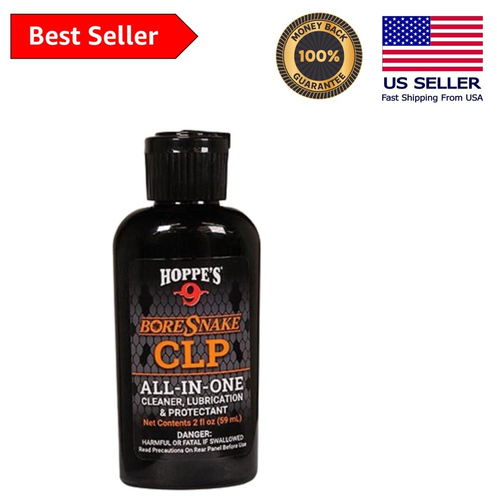 Hoppe’s Boresnake CLP 2oz – All-In-One Cleaner, Lube & Protectant for Firearms