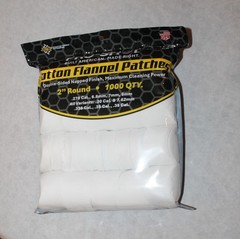 Pro Shot Cleaning Patches 2″ Round 1000 Count 270, 7MM, 30, 338 38 Caliber