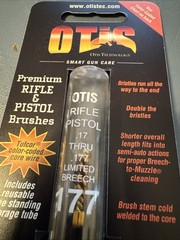 Otis .17 Thru .177 Rifle Pistol 17 Caliber Short Brush 5-40 Thread Base QTY 2