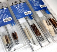 Gun Cleaning Kits: Set of 3 GUNMASTER Pistol, Rifle, Shotgun Aluminum/Bronze NEW