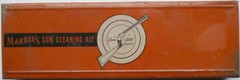 Empty Tin Lithographed Marble’s Gun Cleaning Kit Container, Container only