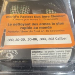 Hoppe’s Bore Snake Rifle Cleaner .380 30-30 30-06 .300 .303 Reusable Green