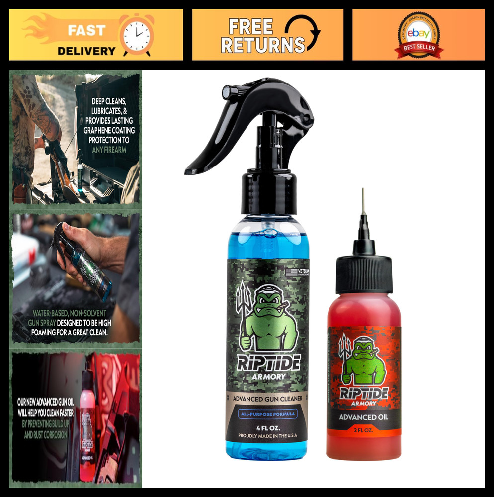 Advanced Gun Cleaner & Oil Kit – Cleans, Lubricates, Protects – Nano Coat Techno