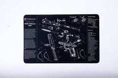 S&W M&P Cleaning Mat Waterproof Oil Resistant Diagram & Cutaway Thick DUAL SIDED