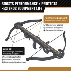 Crossbow Rail Lube & Oil Set – 1 oz Lubricant & Applicator for Smooth Operation