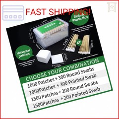 ILANSIN 1700PCS Gun Cleaning Supplies-1500PCS Patches +200PCS Swabs, 2″x2″ Rags,