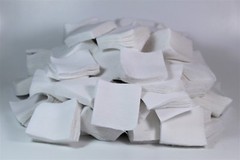 .35-.45 CALIBER/410 GA/8-9MM DRY 2″ SQUARE COTTON PATCHES QTY. 1,000 / EMSS2043T