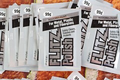 FLITS Polish 99 Cent .07oz Packs For Metal Plastic Fiberglass LOT OF 100
