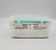 Ultimate Gun Cleaning Kit: Cotton Swabs & Lint-Free Patches in Clear Case