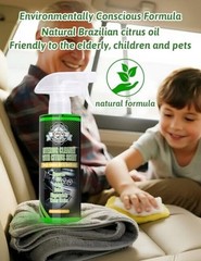 Kingvo Car Interior Cleaner Spray, Multipurpose Leather Seat Cleaner Citrus