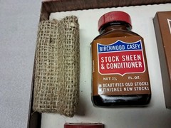 Vintage Birchwood Casey Stock Finish Kit Custom Tru-Oil Walnut Tone Filler