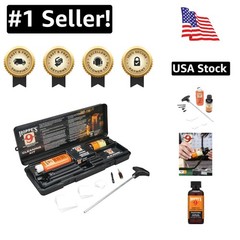 Durable Cleaning Kit for .38/.357 & 9mm Pistols | Rod, Solvent & Brush Included