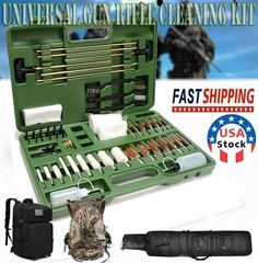 163pcs Gun Cleaning Kit Universal Rifle Pistol Shotgun Handgun Firearm with Case