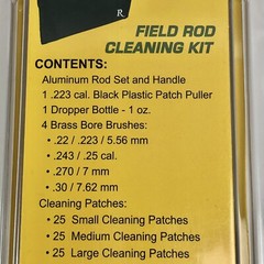 Remington Field Rod Cleaning Kit Case Patches Brushes .22 .223 .243 .270 .30