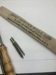 Marble’s jointed .28 Caliber And Up, 30 Inch Jointed Rifle Rod No. 9728 Brass