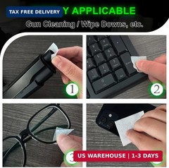 2400PCS Gun Cleaning Patches Pad Supplies 1″ Squares Gun Cloth with Storage Box