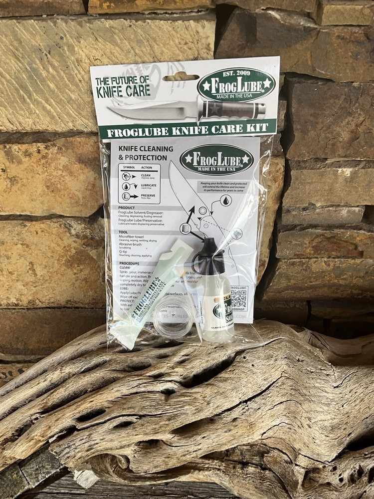 FrogLube Knife Cleaning/Protection Kit Solvent Spray Preservative Squeeze Packet