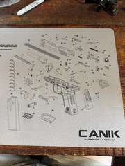CANIK® TP9SF ELITE MAT Handgun Gun Cleaning Mat Or Counter Mat.