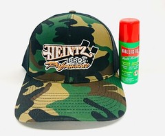 Ballistol MultiPurpose Lubricant Gun Cleaner – 1.5 oz Aerosol w/ Heintz Camo Hat