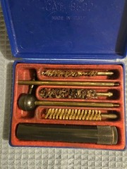 Vintage Pocket Size Handgun Cleaning Kit 22 Caliber CAT.8502 Made In Italy Look!