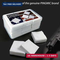 PINGMIC 1800/1400/600 Gun Cleaning Patches in Box, 2″ Highly Absorbent Cloth, Li