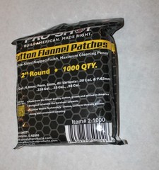 Pro Shot Cleaning Patches 2″ Round 1000 Count 270, 7MM, 30, 338 38 Caliber