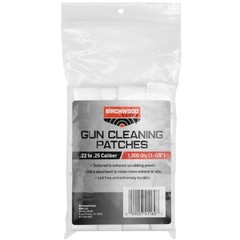 Birchwood Casey, Cleaning Patches, 1 1/8″, .22-.25 Caliber, 1,000 Patches (41160