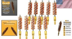 Effortless Cleaning with 38 Cal Bronze Bore Brush Set – 10 High-Quality Brushes