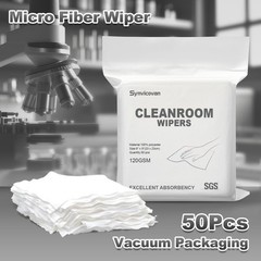 Synvicovan Cleanroom Wipers 9″x9″(50 Pcs, 100% Polyester, Class 100, 120GSM) Dou