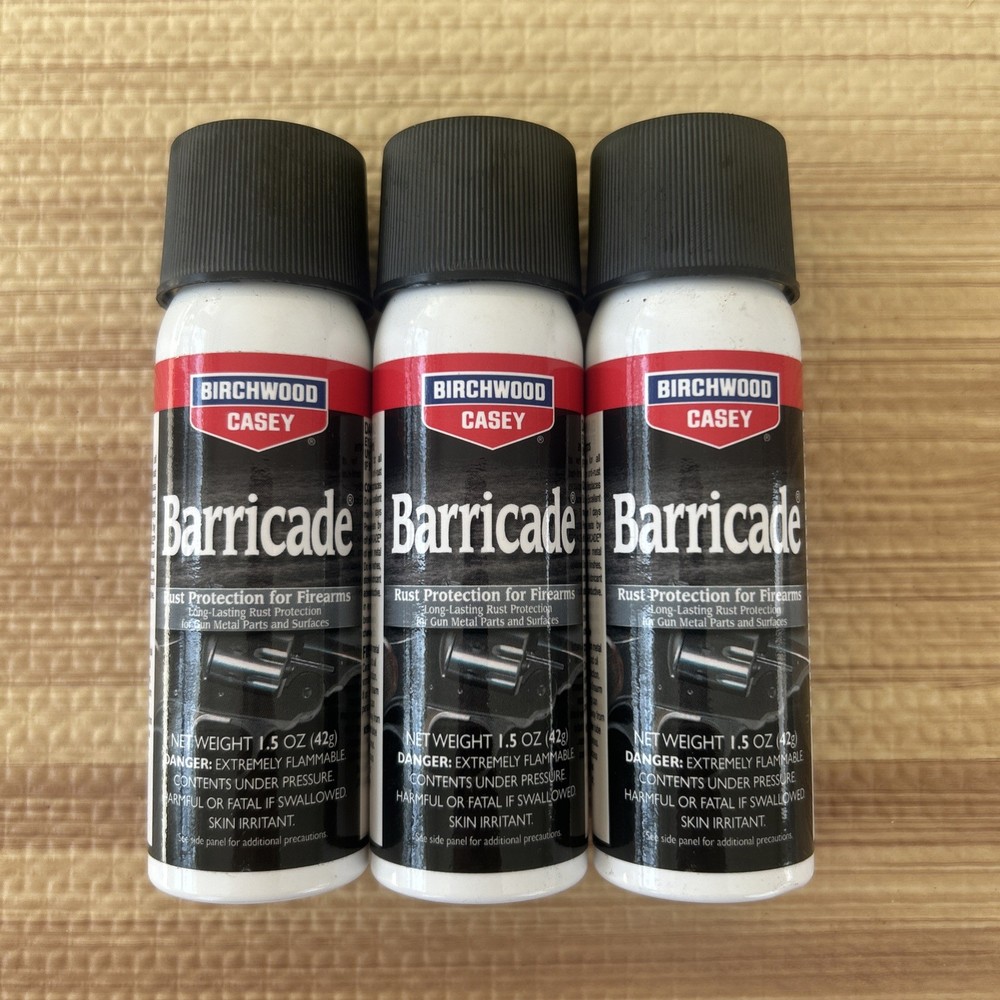 Birchwood Casey Barricade Rust Protection 1.5oz Travel Aerosol Spray 3 Pack C54