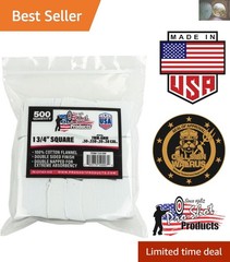 Pro-Shot 500 Count Gun Cleaning Patches – Efficient, Lint-Free & Durable Quality