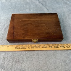 Vtg Gunmaster UGC 76W Universal Gun Cleaning Kit Dovetailed Wood Box Never Used