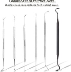 Gun Cleaning Brushes Picks Kit Set Brass Copper Steel Nylon Stainless Steel Ploy