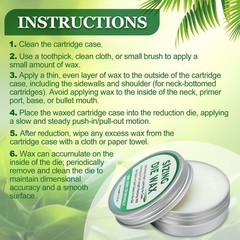 2 Pack Sizing Die Wax 2 Ounce Case Lube Wax for Reloading Ease of Application