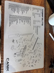 CANIK® TP9SF ELITE MAT Handgun Gun Cleaning Mat Or Counter Mat.