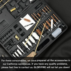 Universal Gun Cleaning Kit with Brushes, Rods & Accessories for Men