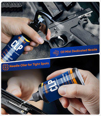 CLP Gun Cleaning Oil Kit-Includes 3.4Oz Gun Oil 2Oz Needle Lubricant, Gun Brushe