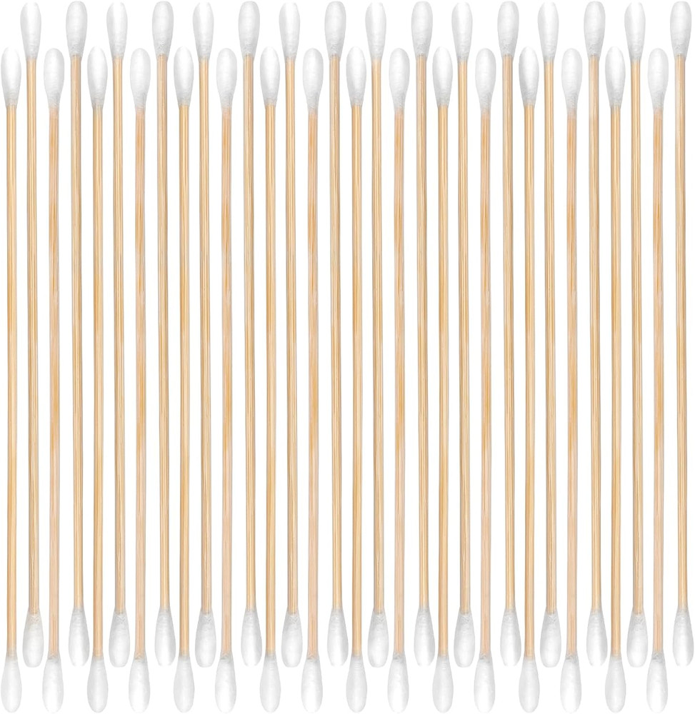 400/200 Ct 6 Inch Double-Ended Gun Cleaning Swabs with Bamboo Sticks – Ideal for