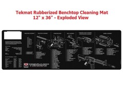 TekMat BLACK Rifle Series 12×36 Rubber Cleaning Bench Mat – See NEW Options