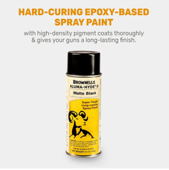 Brownells Aluma-Hyde 2 Epoxy Based Firearms Finish Aerosol Can Matte Black