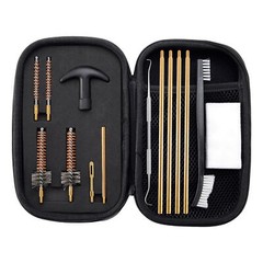 .223 .22Cal 5.56mm Rifle Cleaning Kit with Cleaning Rods Brushes in Zippered Bag