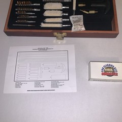 Gunmaster Universal Gun Cleaning Kit in Wood Case Never Used Bore Cleaning Brush