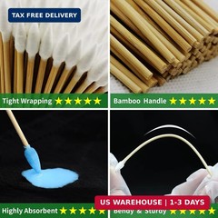 1000PCS Patches+ 200PCS Pointed/Round Swabs+ 2PCS Gun Cloths, Lint Free Gun Clea
