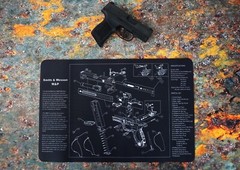 Gun Cleaning Mat for Smith & Wesson M&P Breakdown Schematics Parts Diagram