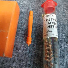 Hoppes No 9 Vintage Gun Cleaning Kit Orange Case Original Box READ