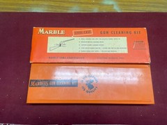 marbles vintage collectible gun cleaning kit steel case 38 cal