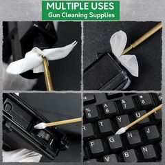Gun Cleaning Supplies in Storage Box – Gun Cleaning Patches & Gun Cleaning Sw…