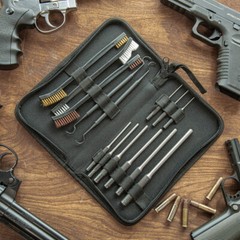 14Pc Gun Repair Kit in a Zippered Case, 9Pc Rolling Punch, 3Pc Double Ended Brsh