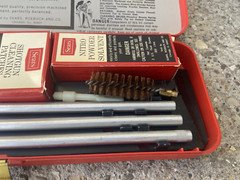 SUPER CLEAN VINTAGE SEARS ROEBUCK 12-16 GAUGE SHOTGUN CLEANING KIT